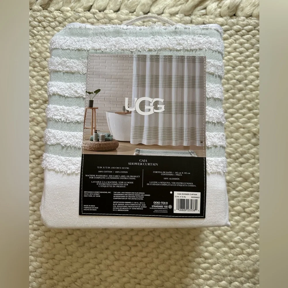 NWT $95 UGG shower curtain CAIA 72